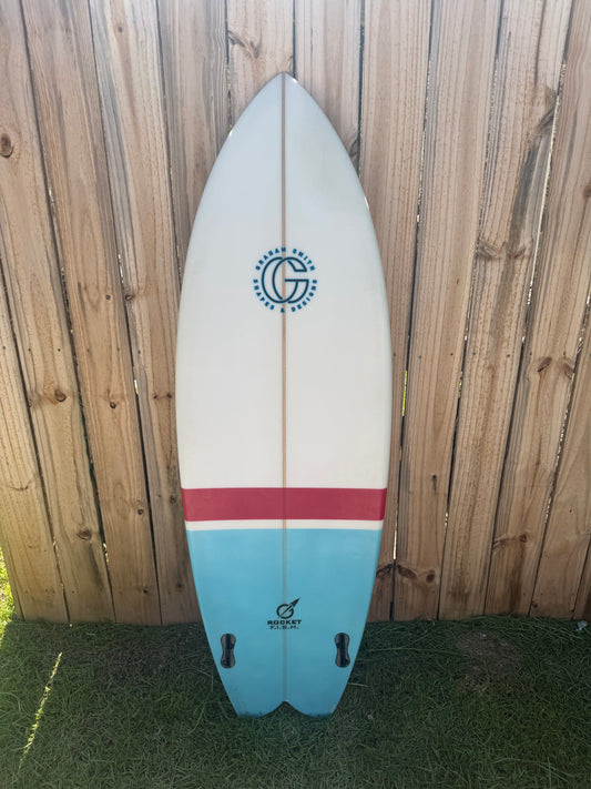 5'4 SMITH Shapes | Rocket Fish | PU/Poly | FCS2